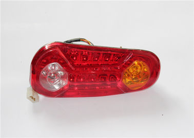 Oval Red Shell Plastic Motorcycle LED Brake Lights ISO9001 Certificated